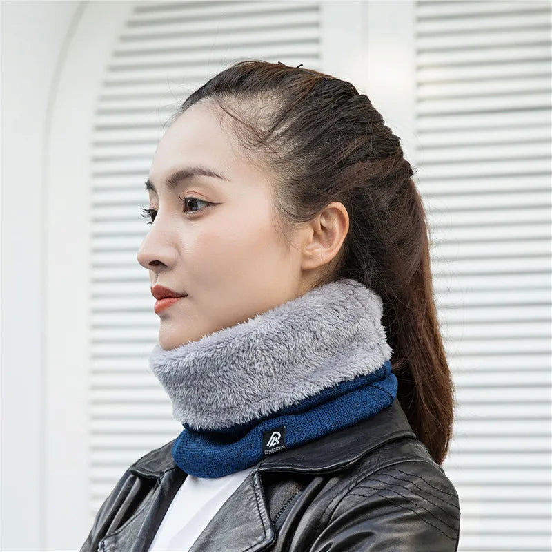 Unisex Solid Cashmere Ring Scarf