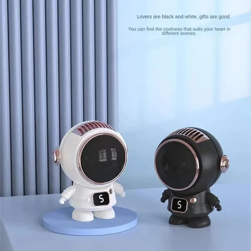 USB Portable Astronaut Hanging Mini Bladeless Cooling Fans Neck Fan