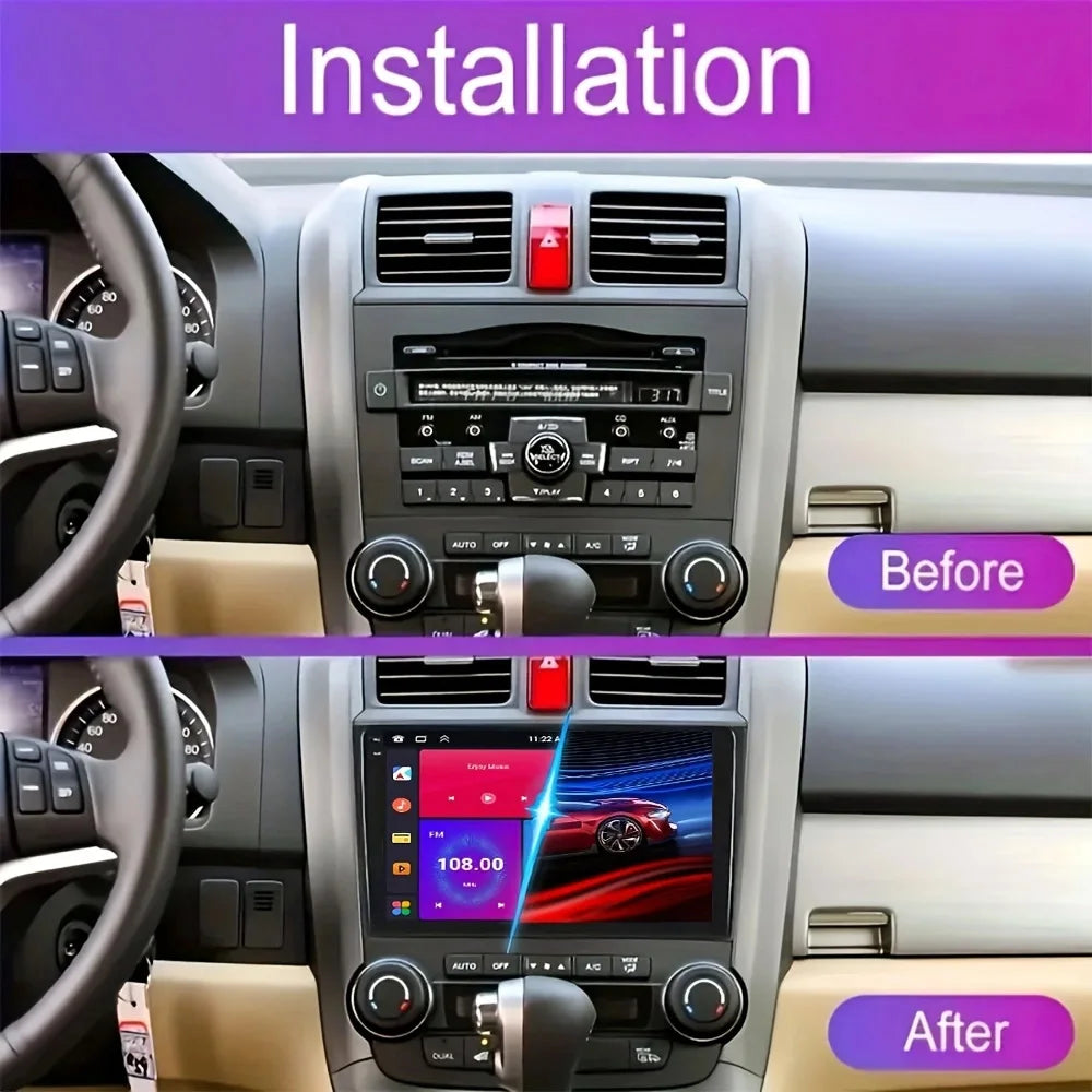 MTIJIEY 4+64G 8Core Android13 Carplay Car Radio For Honda CR-V 3 RE CRV 2007-2011 Multimedia Video Player 2 Din Navigation GPS