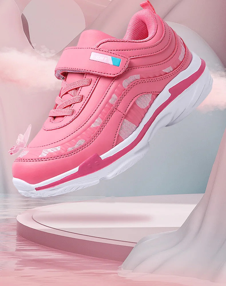 Girls’ Athletic Waterproof Shoes – Casual Sport Trainers for Outdoor Fun