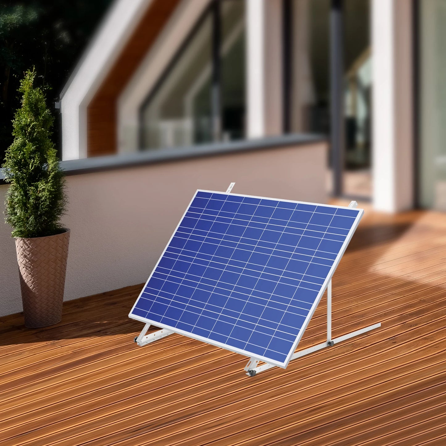 2 Pack 41" Adjustable Solar Panel Racks, Aluminum Alloy Frame, 0-90° Tilt, RV Tilt Mount Brackets for Boat / Roof