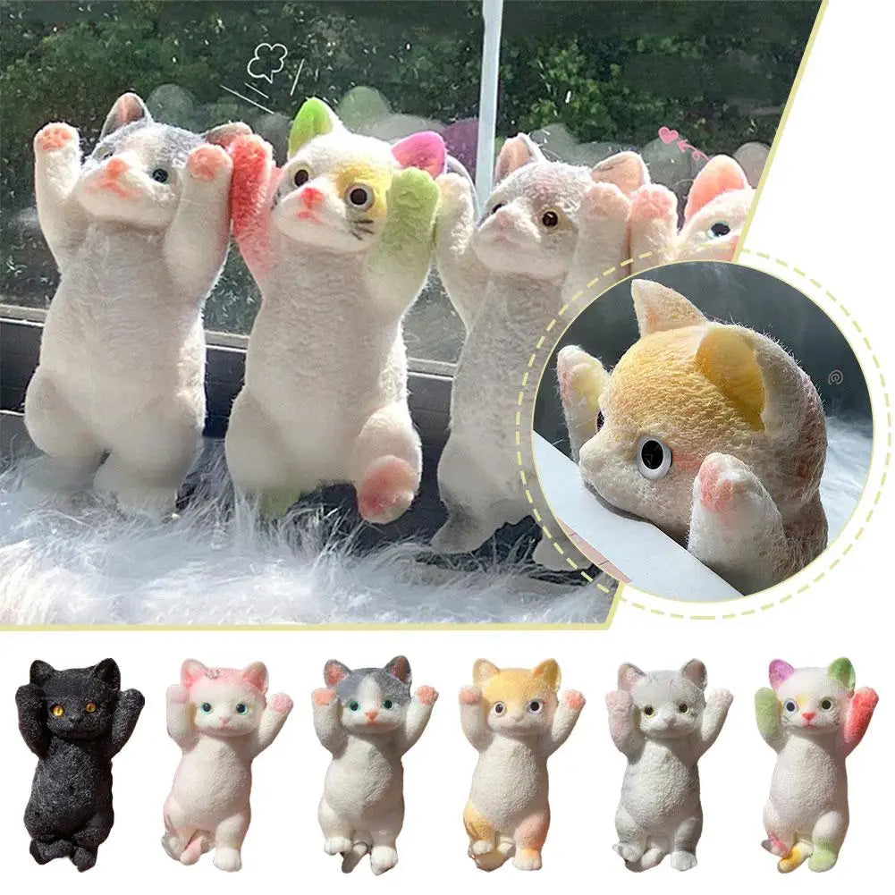 Anxiety Relief Cat Toy Realistic Cat Squeeze Toy for Stress Relief Soft Tpr Fidget Toy for Kids Teens Adults