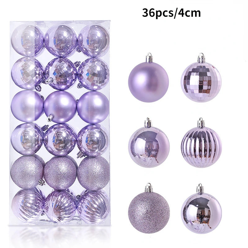 24-36Pcs Xmas Tree Balls Decorations