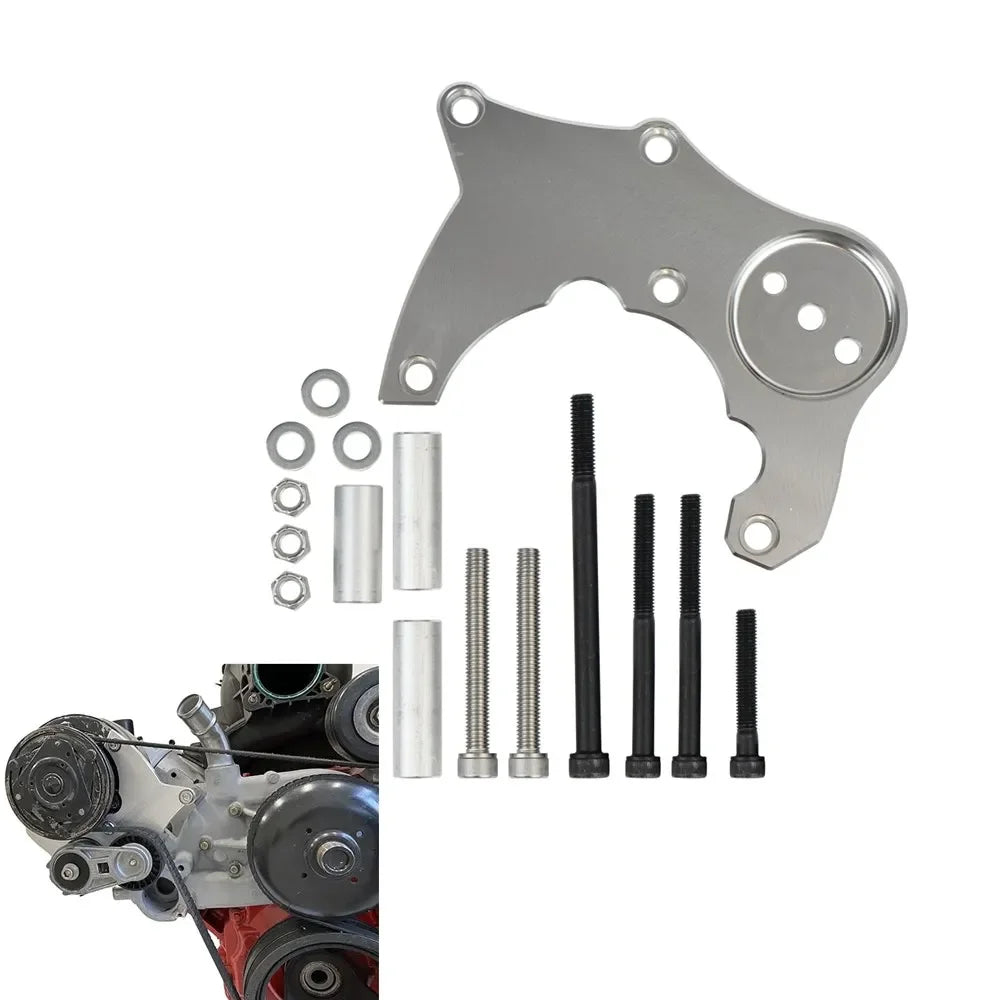 LS R4 AC Compressor Bracket Accessories ForTruck Or Suv Vortec Engines For Chevy GMC 1999-2013 LS LQ LS2 LS3 LS6 Silver