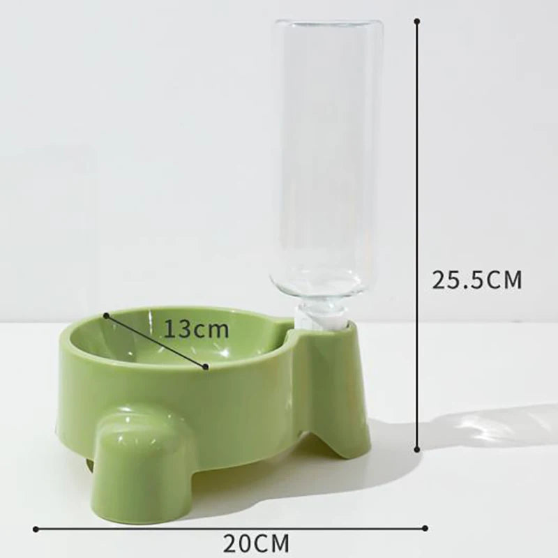 Automatic Pet Water Bottle Dispenser – Single Bowl Drinking Water Feeder for Puppies & Cats, Easy-to-Use Hydration System, Pet Supplies