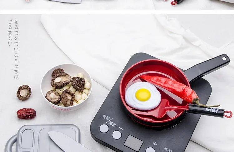 Cooking Kitchen Toys Set For Kids Girl Baby Cutting Fruit Cooking Kitchen Utensils Children's Simulation Education Pretend Play
