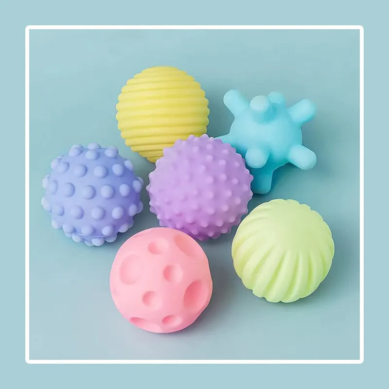 6Pcs Soft Rubber Kneading Ball