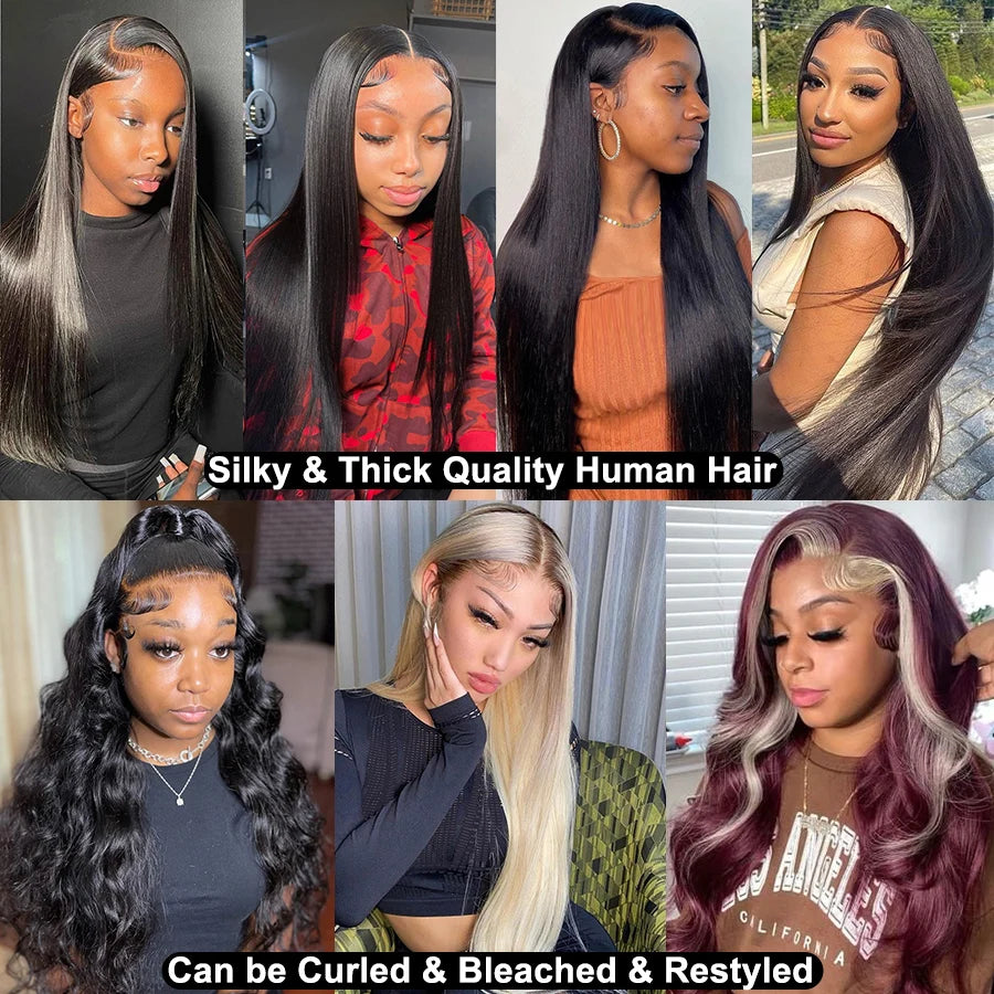 Human Hair Wigs On Sale Clearance 13x4 Hd Transparent Lace Front Wig Human Hair 26 28 30 Inches Long Straight Wig Brazilian Hair
