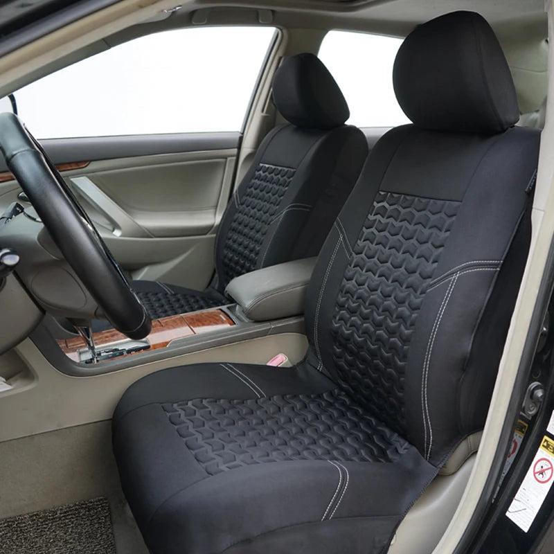 AUTOPLUSUniversal 2 Front Car Seat Covers Car Accessories Interior Fit For Most Car SUV Truck Van With 3mm Sponge Seat Cover Car