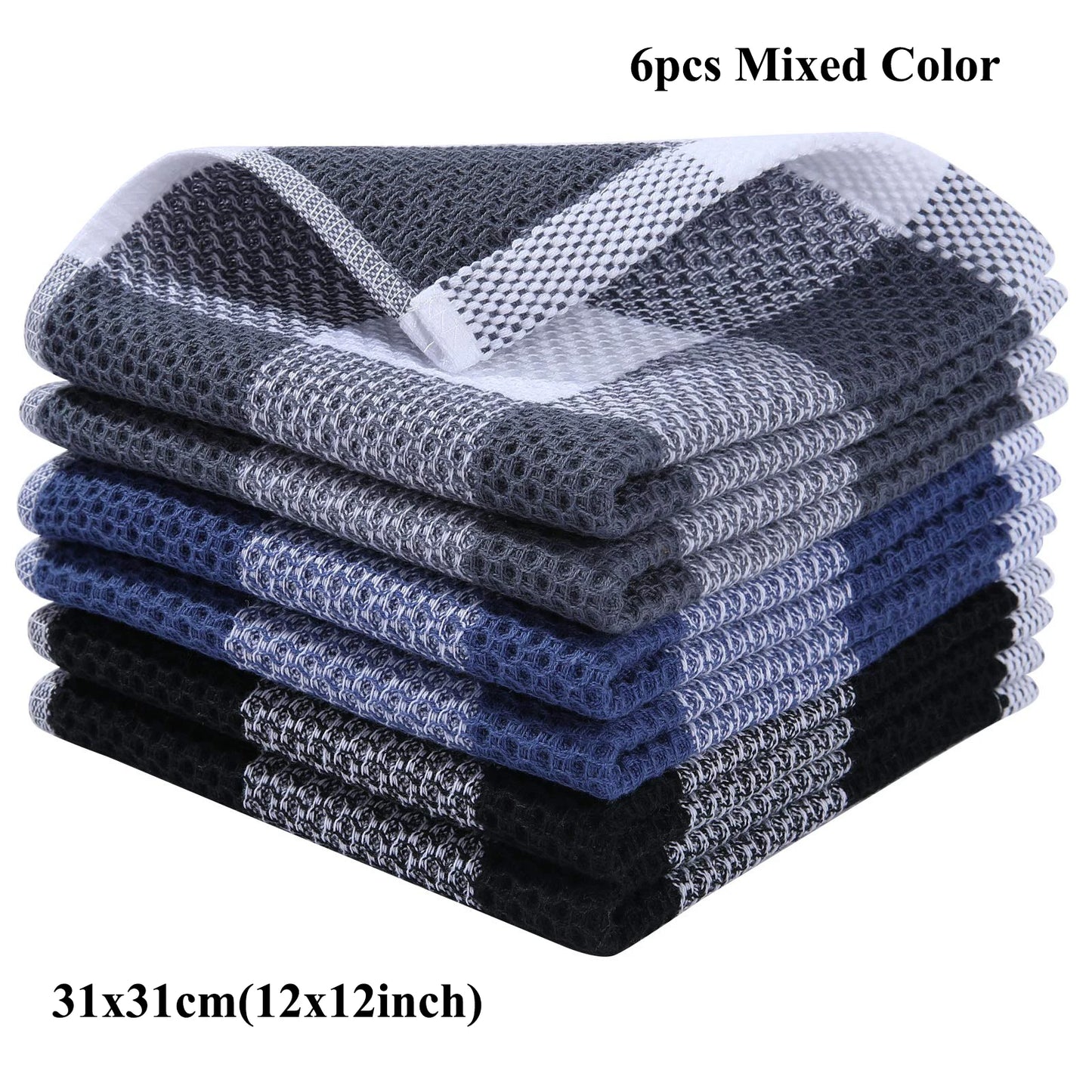 Olanly 100% Cotton Dish Cloth Towels