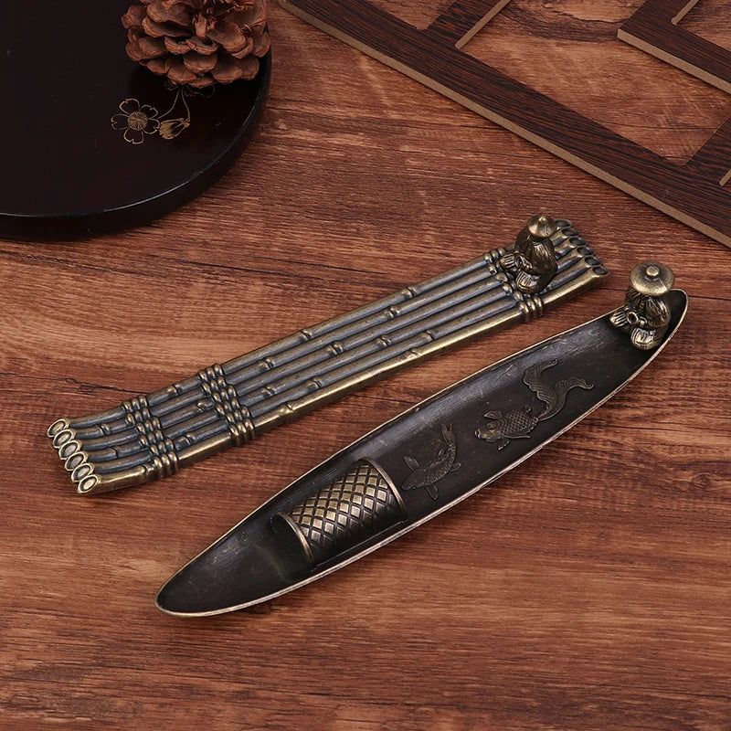 Creative incense burner decorations boat fishing old man Japanese incense burner aromatherapy ornaments home decorations