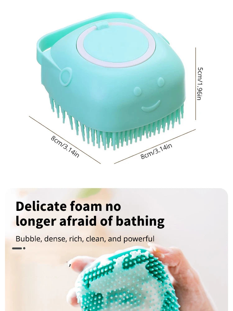 Pet Bathing Brush Soft Silicone Massager