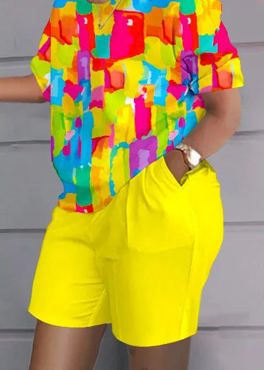 Two Piece Shorts Set