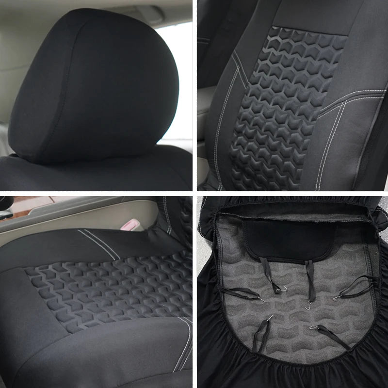 AUTOPLUSUniversal 2 Front Car Seat Covers Car Accessories Interior Fit For Most Car SUV Truck Van With 3mm Sponge Seat Cover Car