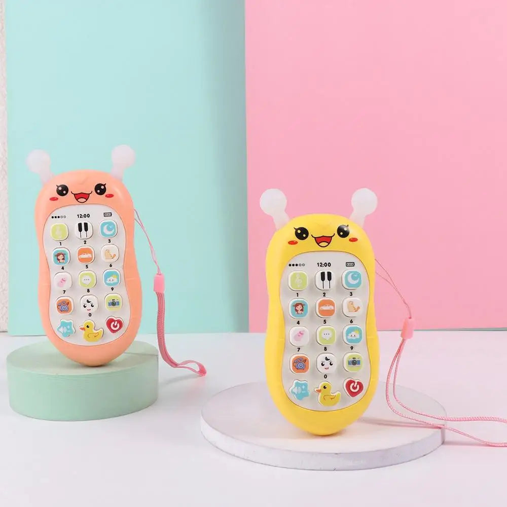 Simulation Phone Electronic Baby Cell Phone Toy Electronic Voice Toy Phones Musical Toys Silicone Safe