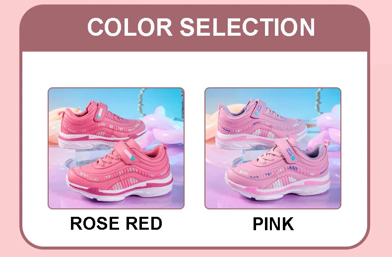 Girls’ Athletic Waterproof Shoes – Casual Sport Trainers for Outdoor Fun