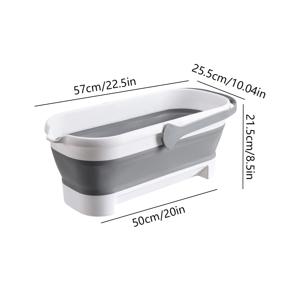 Portable Folding Collapsible Bucket With Handle