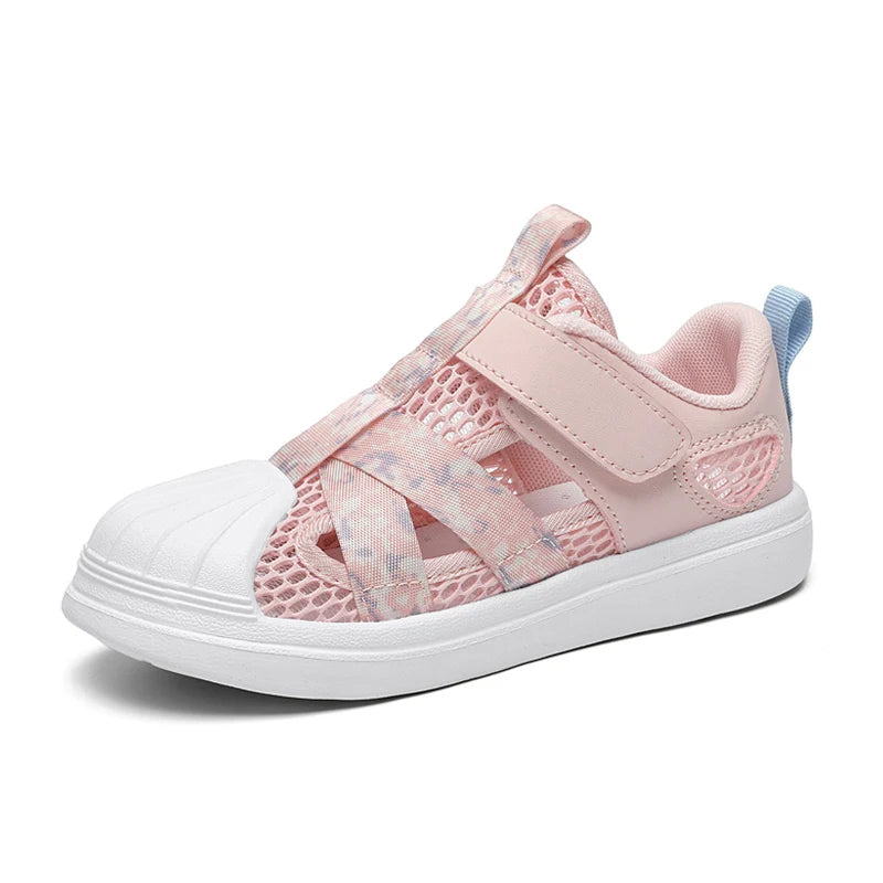 Summer Breathable Kids Sandals Boy and Girl Fashion Sneakers Lightweight Non Slip Walking Shoes Comfortable Sport Shoes