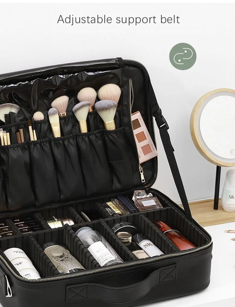 Professional Travel Makeup Cosmetic Bag