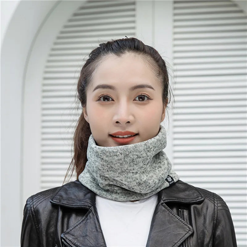 Unisex Solid Cashmere Ring Scarf