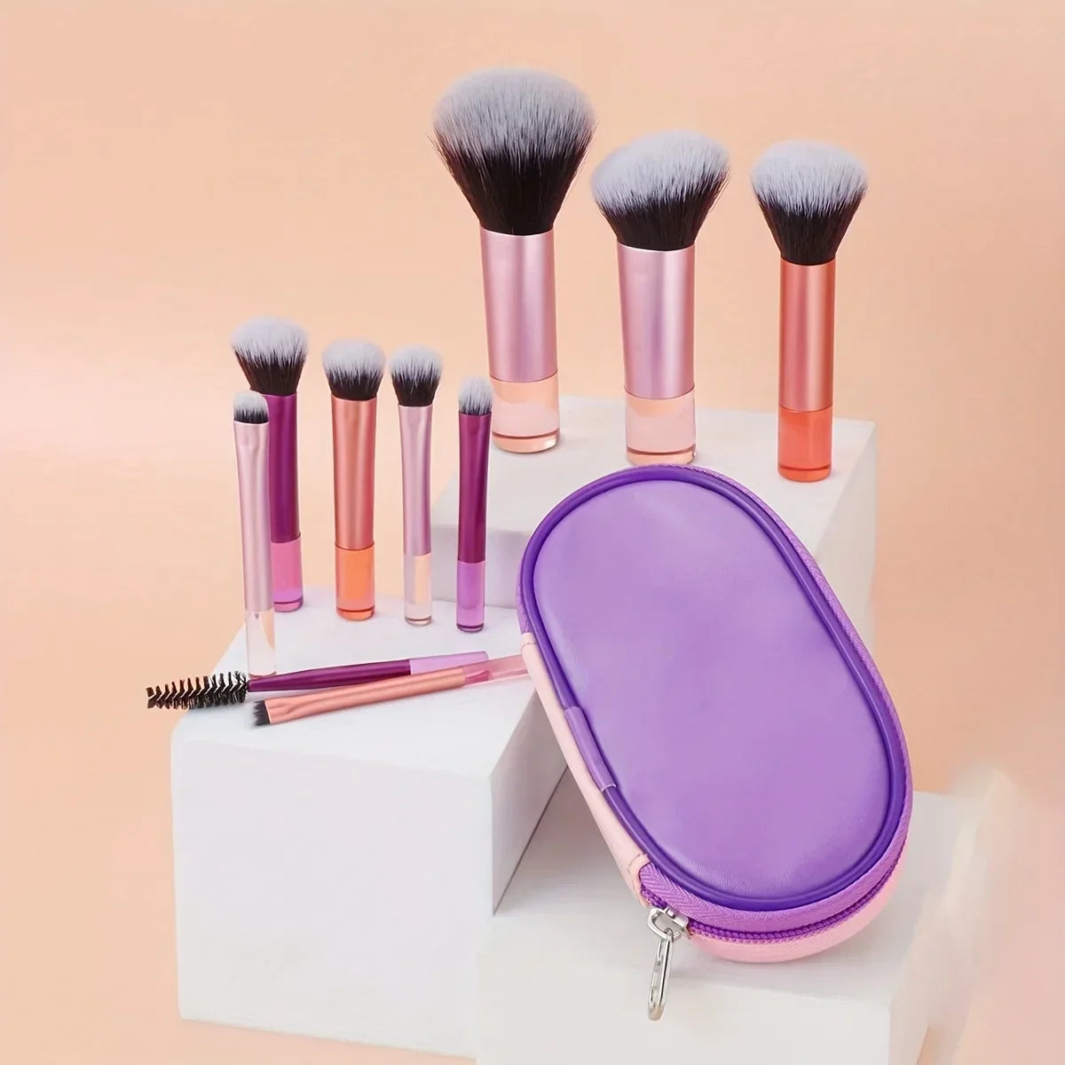 10pcs Mini Makeup Brush Set