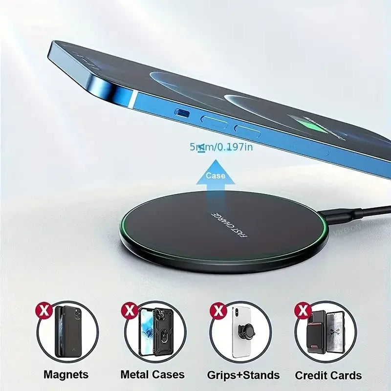30W Wireless Charger For iPhone 15 14 13 12 X Pro