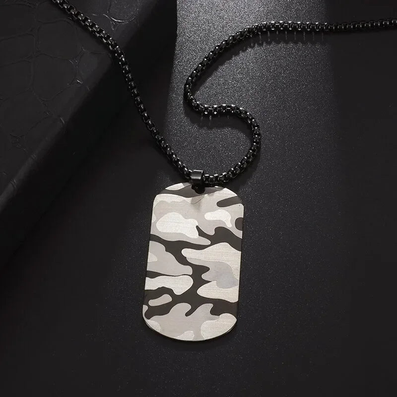 Titanium Steel Dumbbell Necklace