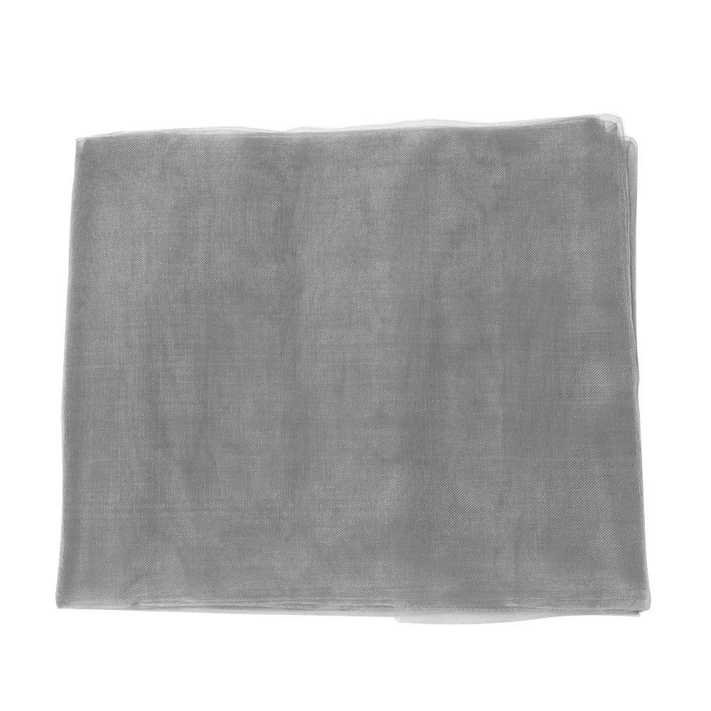 Indoor/Outdoor Mosquito Netting Curtain 63 in. x 84 in. Gray (2 Panel)