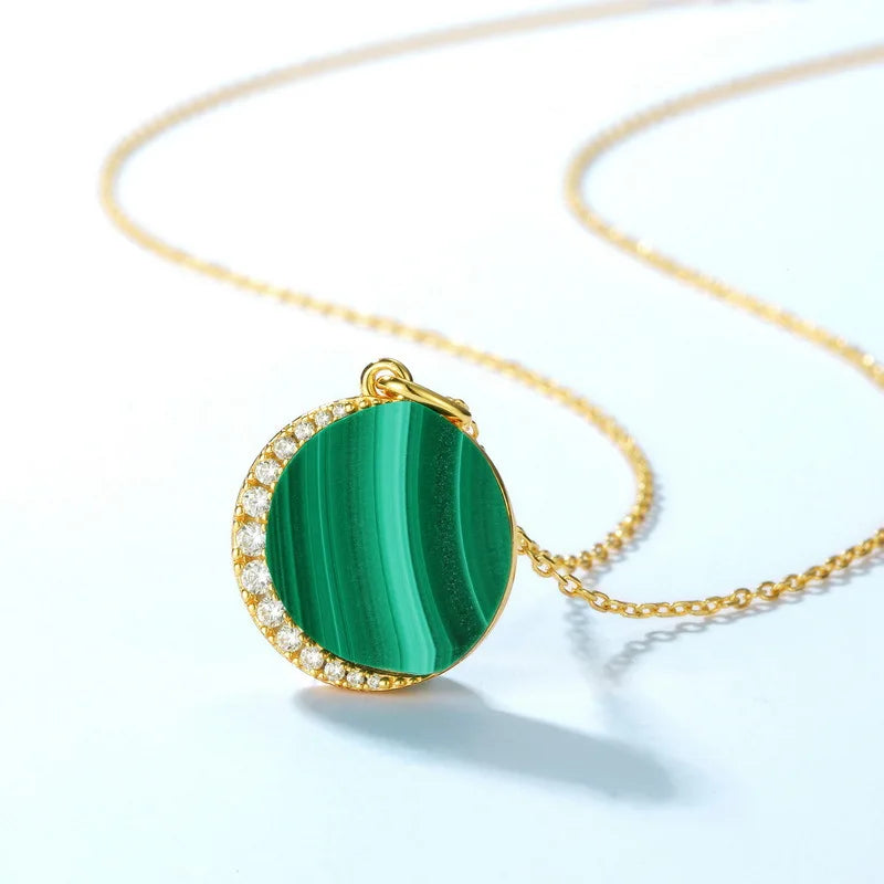 Light Luxury Style Star Moon Peacock Pendant 18K Gold PT950 Platinum Silver Plated 7-layer Gold Necklace Fashionable