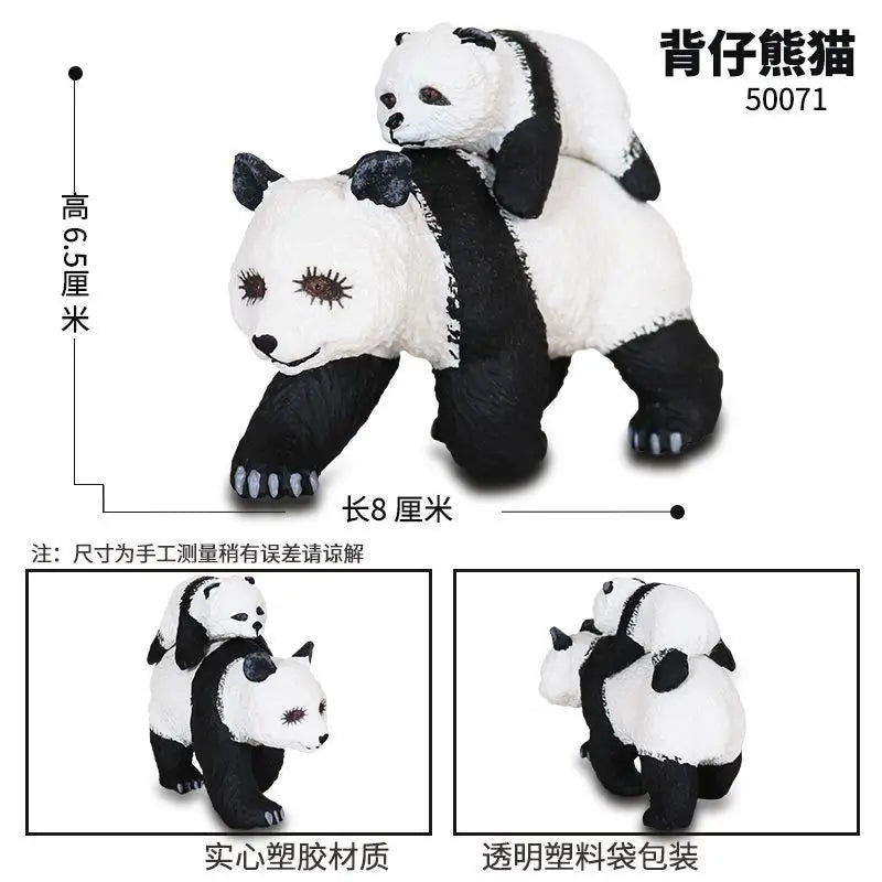 Realistic Plastic Animal Models Toys for Boys Tiger Panda Turtle Scorpion Educational Cognitive Playthings Static Dolls