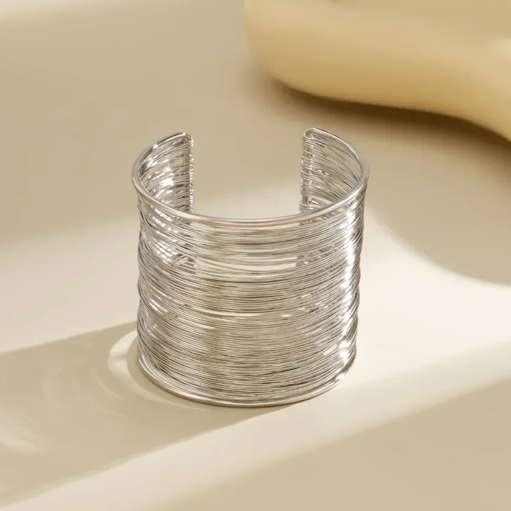Hyperbolic Gold Plated Bangle