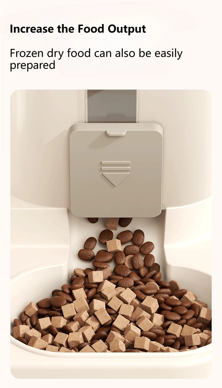 2-in-1 Gravity Pet Feeder and Water Dispenser, Small Dog Cat Food and Water Dispenser, Pet Feeder Water Bowl