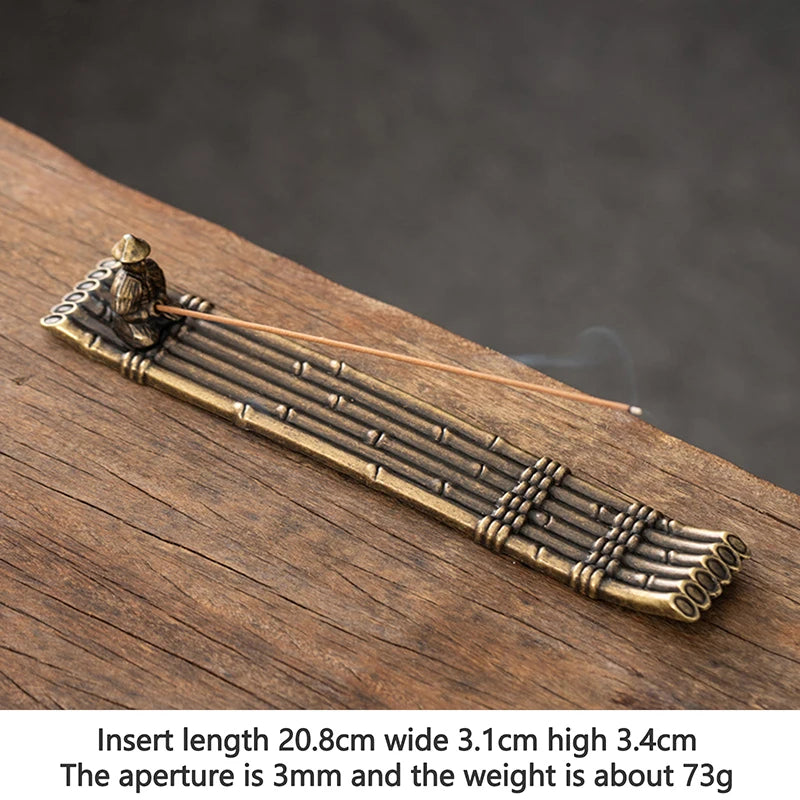 Creative incense burner decorations boat fishing old man Japanese incense burner aromatherapy ornaments home decorations