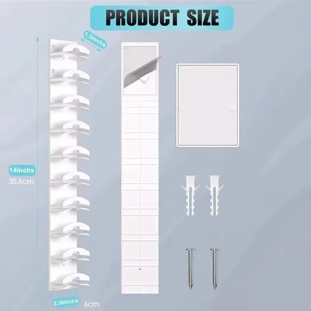 10 Grids Wall Mounted Cap Rack Hat Holder