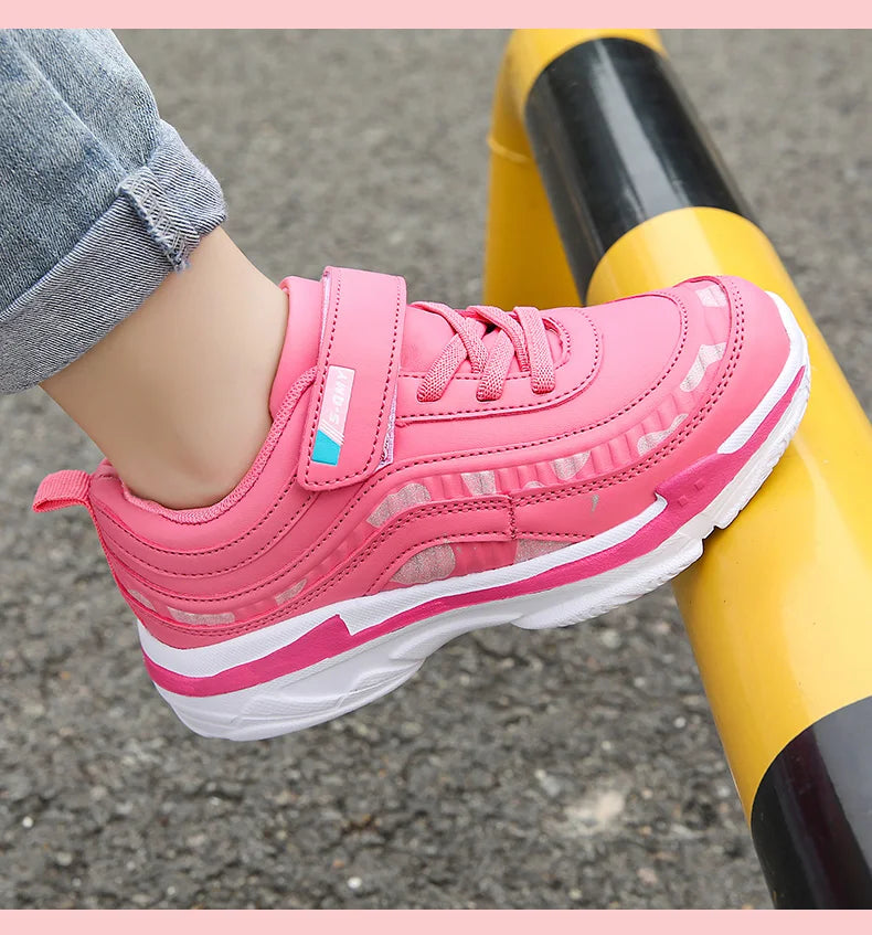 Girls’ Athletic Waterproof Shoes – Casual Sport Trainers for Outdoor Fun