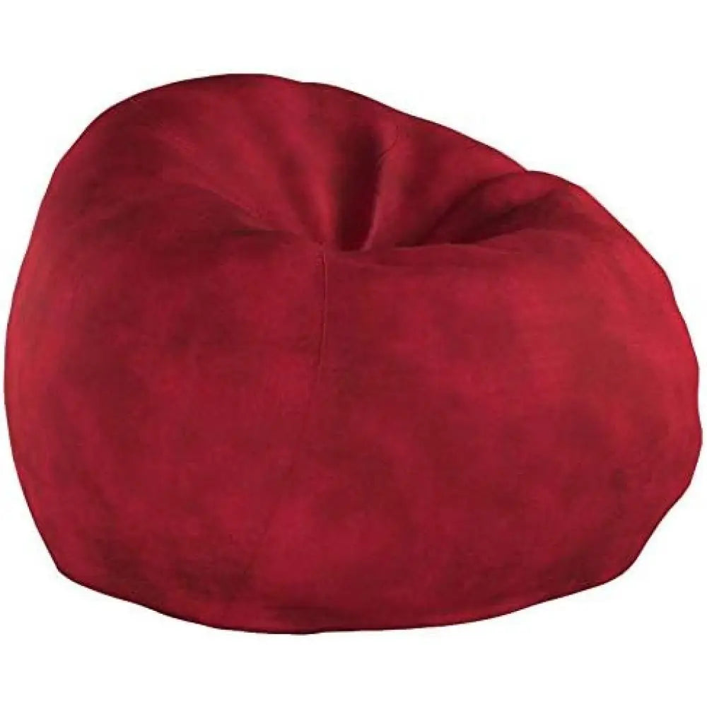 5-Foot Comfortable High-Density Shredded Foam Bean Bag Chair Removable Microsuede Cover Ideal Reading and Bedroom