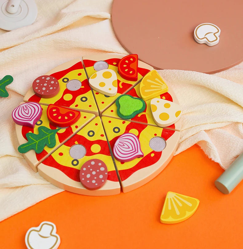 Wooden Kitchen Toys Pretend Toys Cutting Cake Play Set Food Kids Toys Montessori Tea Party Learning Educational Toys For Gifts