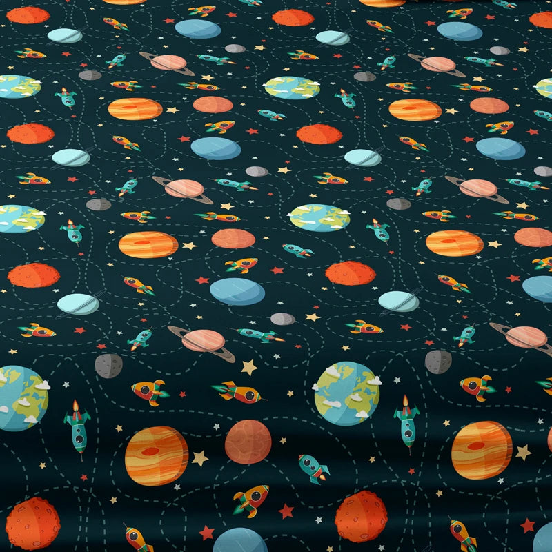 Cartoon Print Bed Cover – Fun Design, Soft & Durable Bedding for Kids and Teens