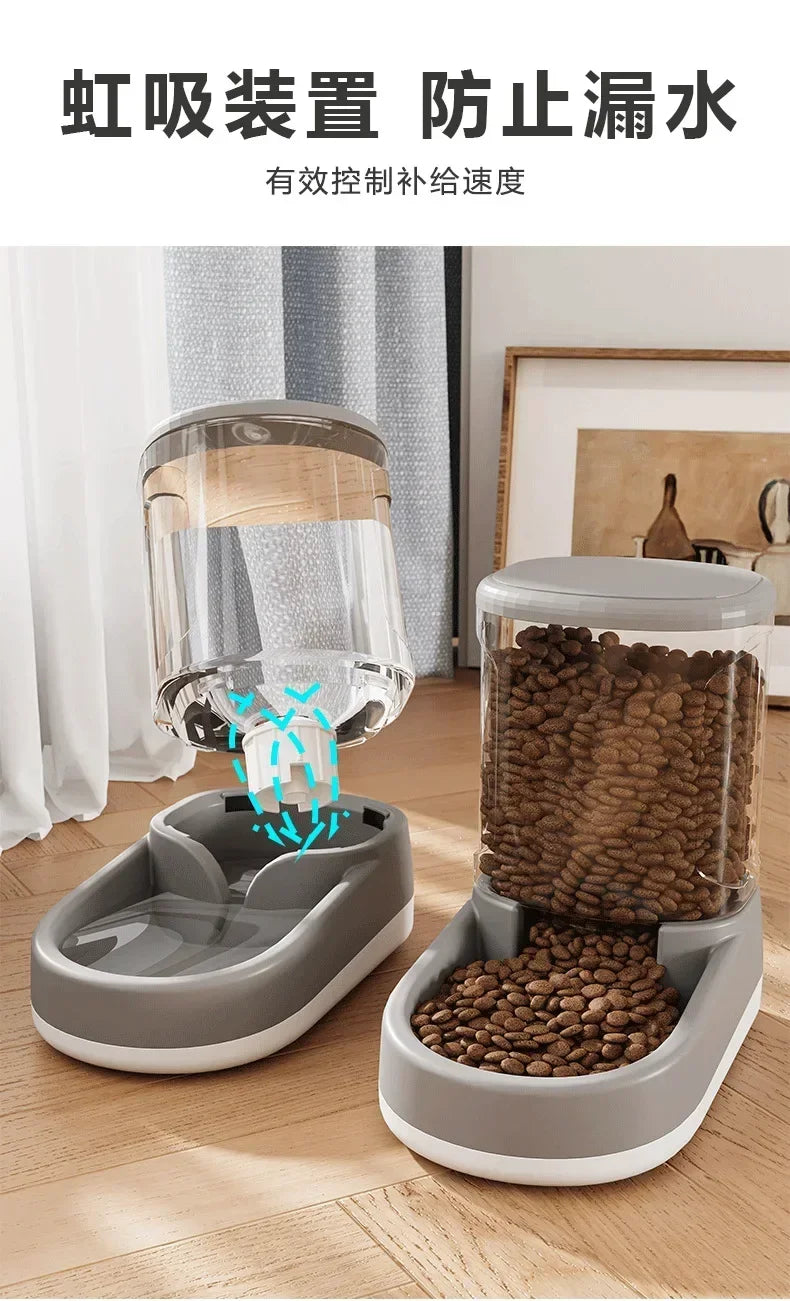 Automatic Pet Water Dispenser for Cats & Dogs – Flowing Water Feeder Without Electricity, Gravity-Fed Drinking Bowl, Large Capacity, Easy to Clean Pet Supplies