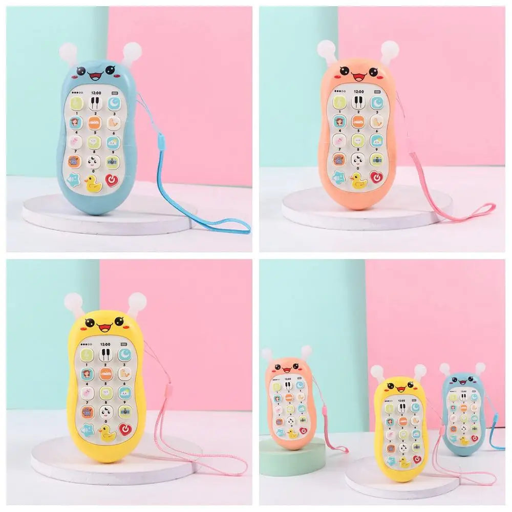 Simulation Phone Electronic Baby Cell Phone Toy Electronic Voice Toy Phones Musical Toys Silicone Safe