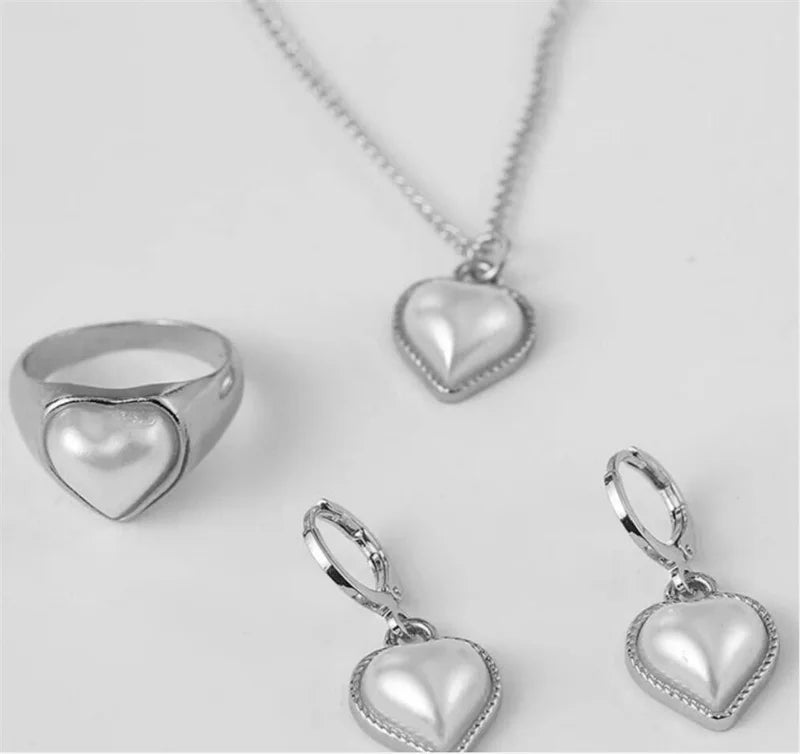 3Pc Pearl Jewelry Set