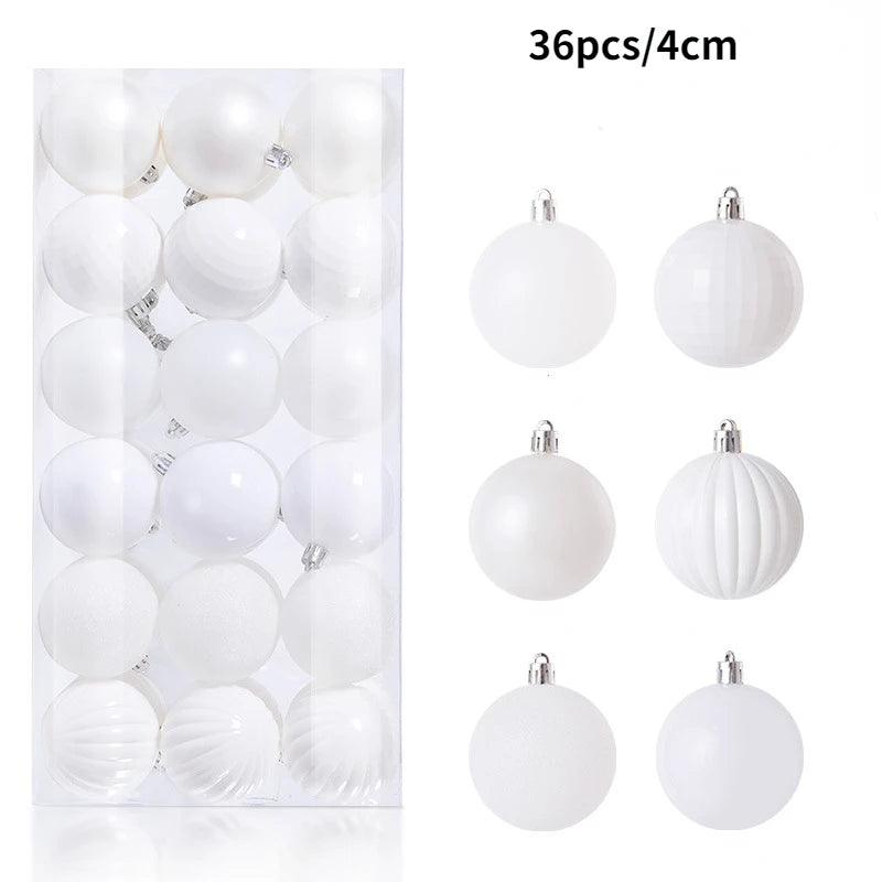 24-36Pcs Xmas Tree Balls Decorations