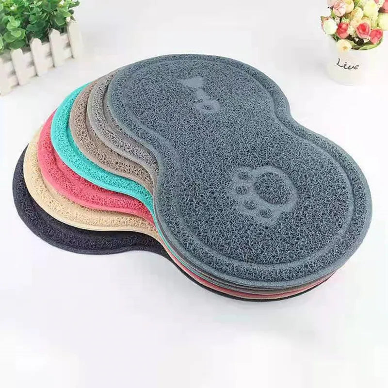 Waterproof Pet Feeding Mat – PVC Bowl Pad & Litter Mat for Cats, Dogs, and Puppies