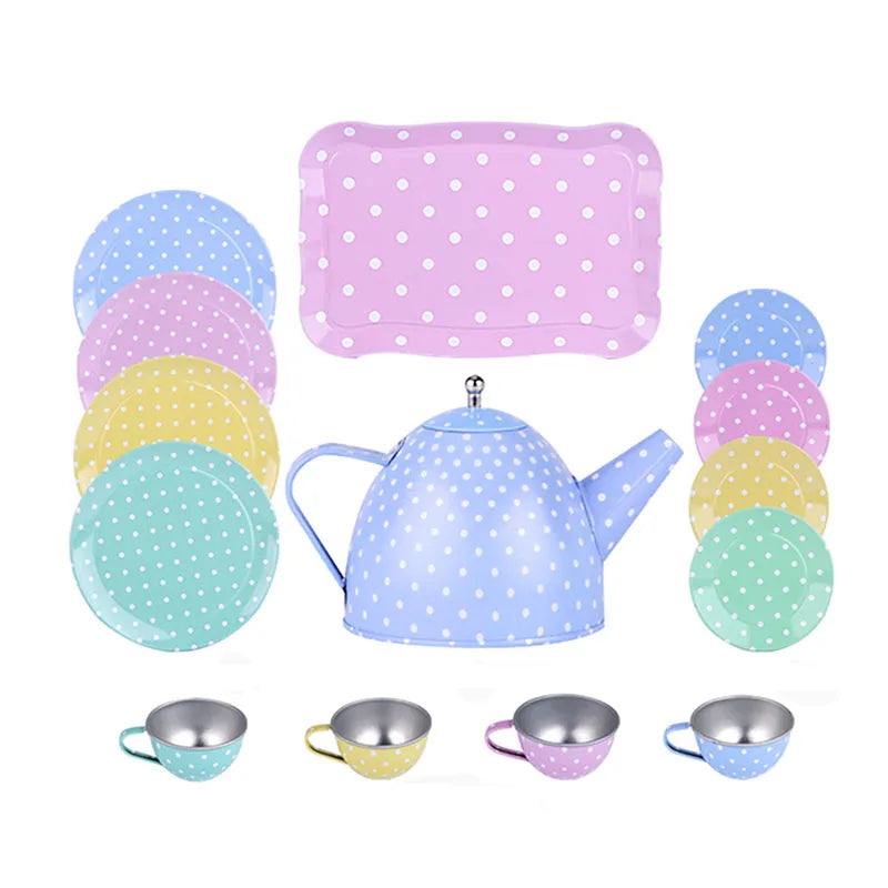 Simulation Tea Set Teapot Kitchen Afternoon Tea Pretend Play Toy Afternoon Tea Play Game Early Education Toys For Children Kids