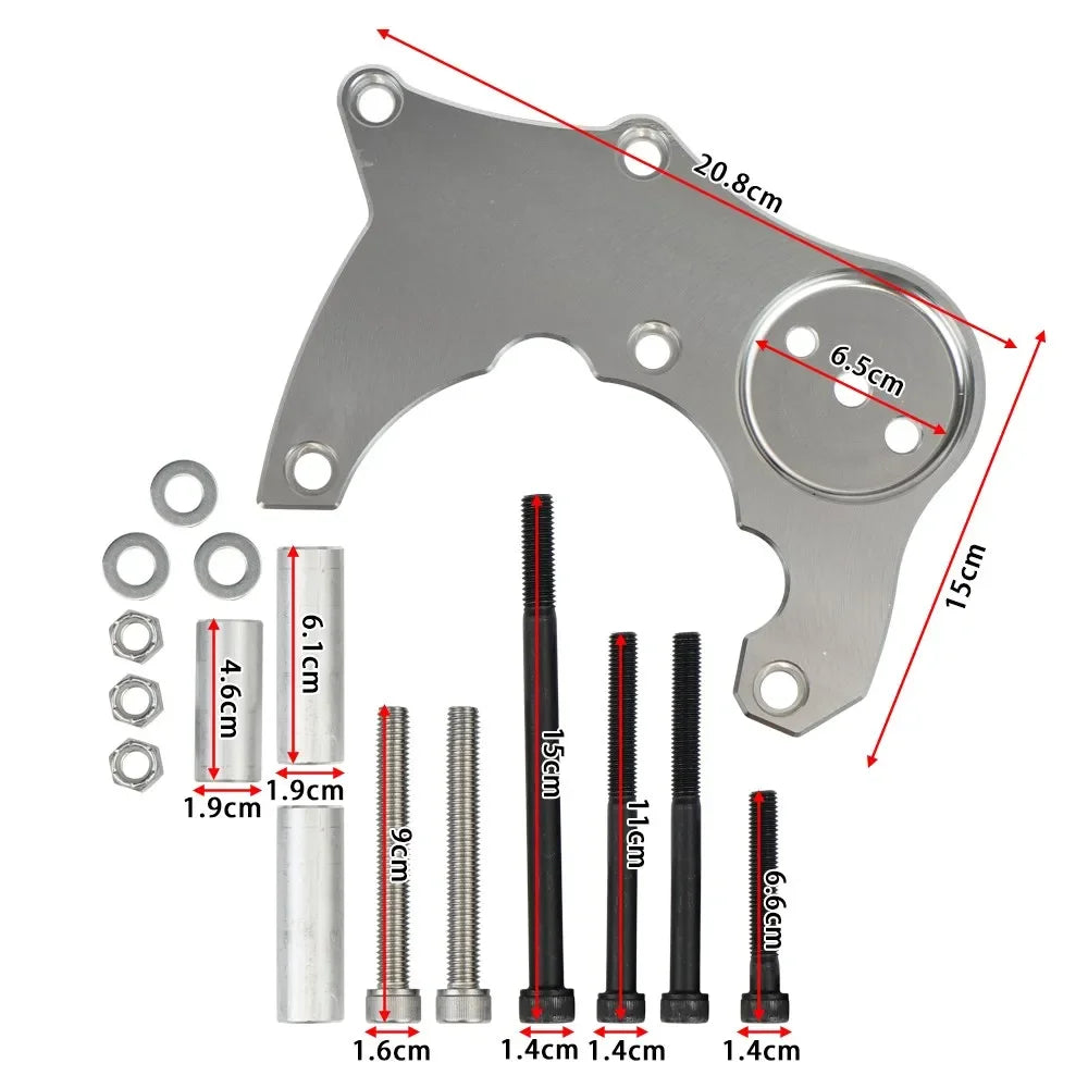 LS R4 AC Compressor Bracket Accessories ForTruck Or Suv Vortec Engines For Chevy GMC 1999-2013 LS LQ LS2 LS3 LS6 Silver