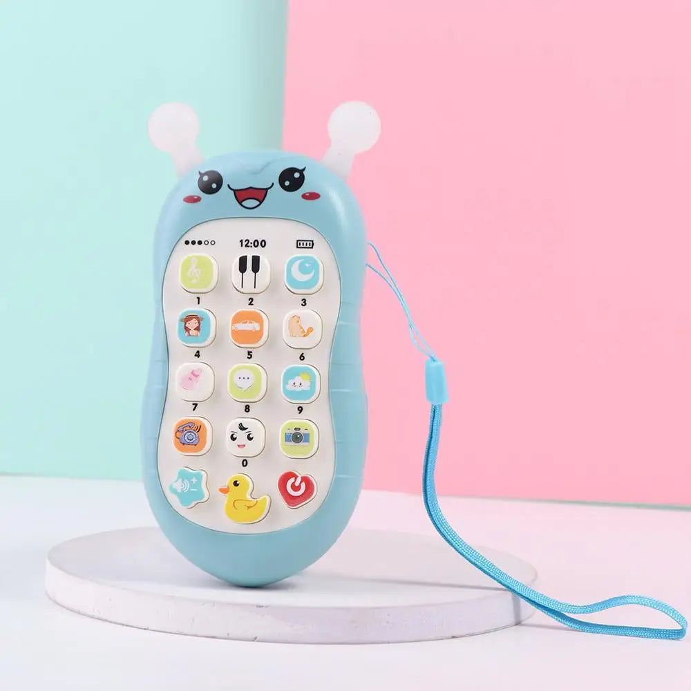 Simulation Phone Electronic Baby Cell Phone Toy Electronic Voice Toy Phones Musical Toys Silicone Safe