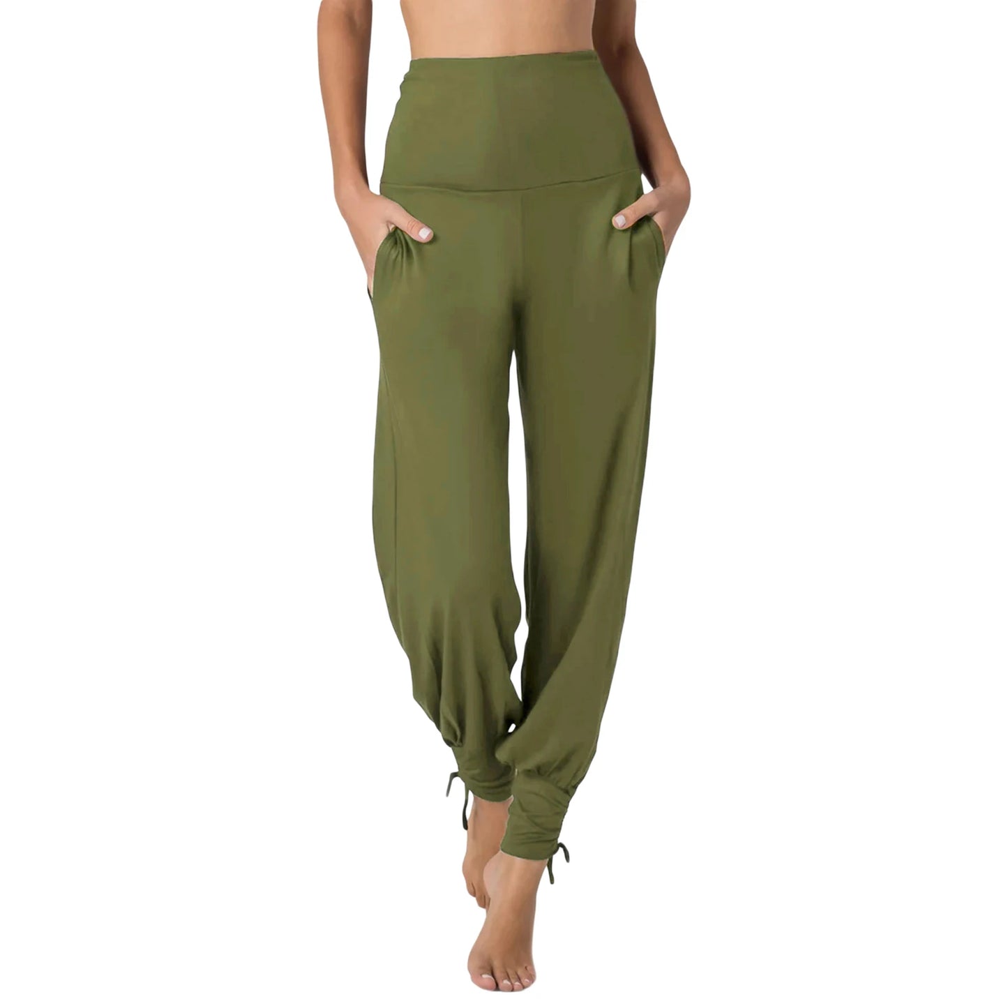 Womens High Waist Yoga Leggings with Side Pockets and Tummy Control for Running Workout Gym Fitness Training Yoga