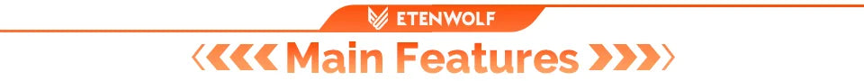 ETENWOLF AIR 3 Electric Air Pump 2600mAh Battery & Light Portable Camping Pump for Air Mattress Sleeping Pads Pool Floats