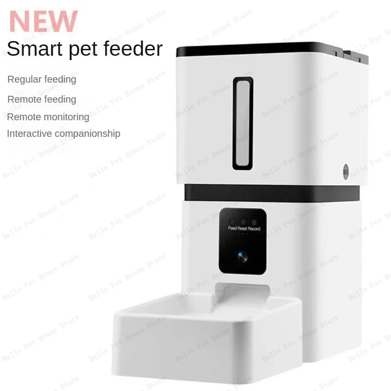 Intelligent Pet Feeder Timing and Quantitative Automatic Pet Feeder 7.5L Large Capacity Video Surveillance Available