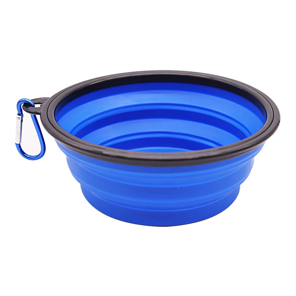 Portable Folding Silicone Pet Bowl – Outdoor Travel Food & Water Dish for Dogs & Cats